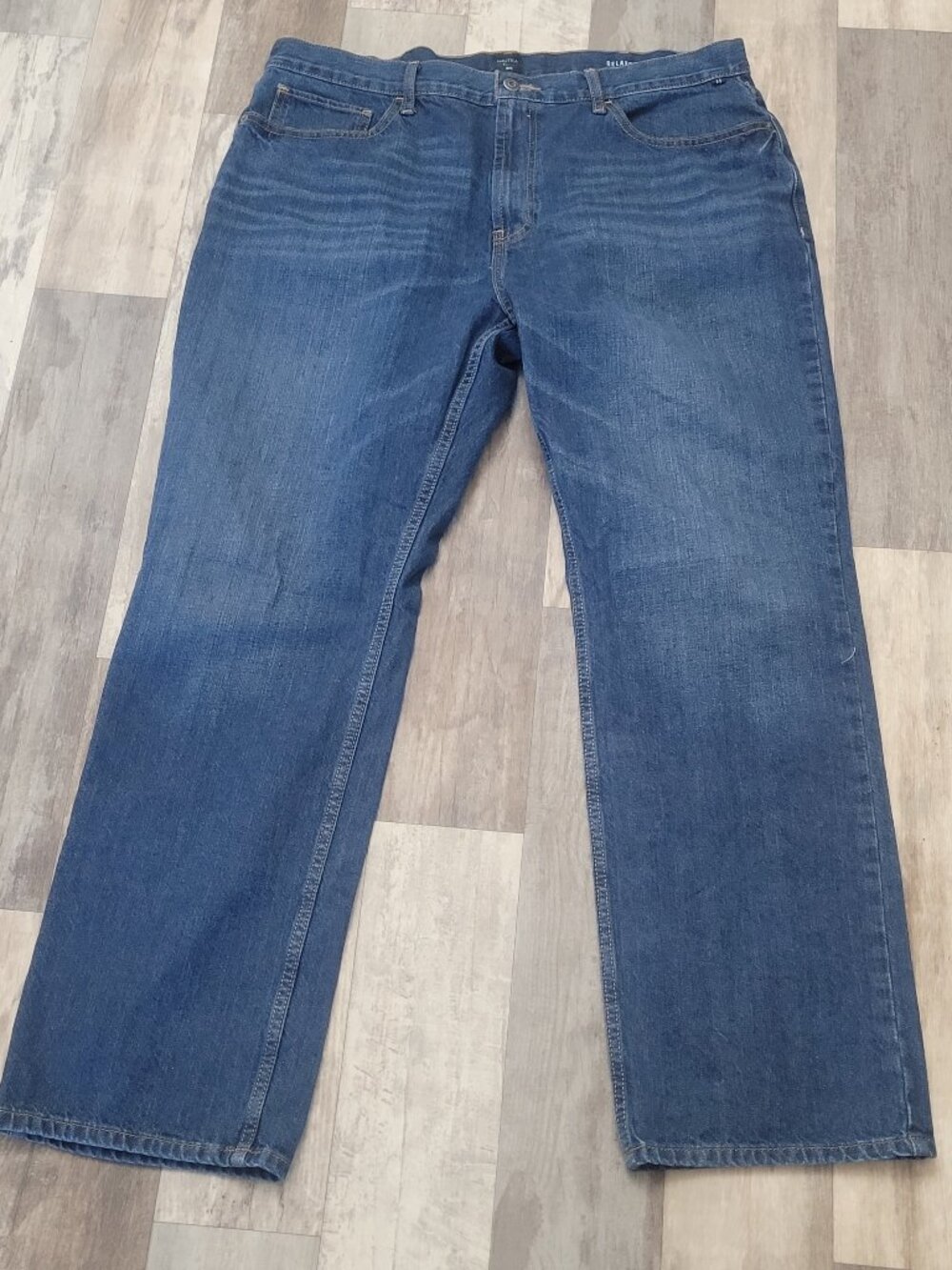 Nautica Original Straight Jeans Mens 38x32 Blue Boot Cut